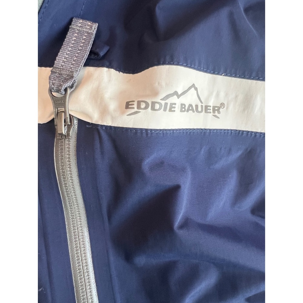 Eddie Bauer Weather Edge Waterproof Breathable Mens‎ Jacket Navy Size M - Picture 2 of 16